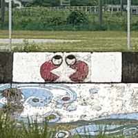 蟹江川壁画　佐屋川グラウンド東画像