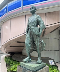 盛岡大通商店街（北風に立つ少年啄木像）画像