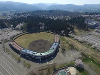 長岡市悠久山野球場画像