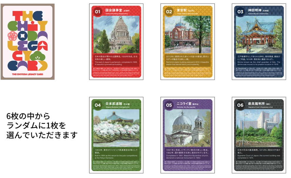 【スタンプ5個】The Chiyoda Legacy Card　1枚